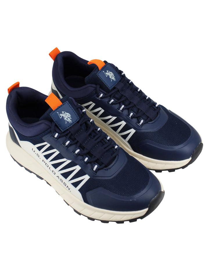 Spatarella Sneakers uomo in tessuto tecnico blu Vendita