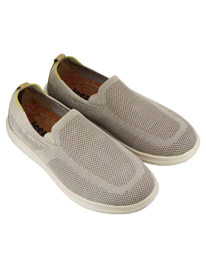 Spatarella Mocassini uomo Karoo slip on in tessuto verde con suola in gomma Qualità Garantita