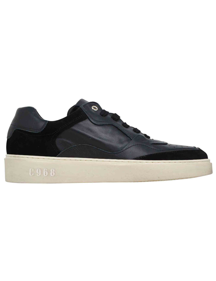 Spatarella Sneakers uomo in pelle nera Negozi Online