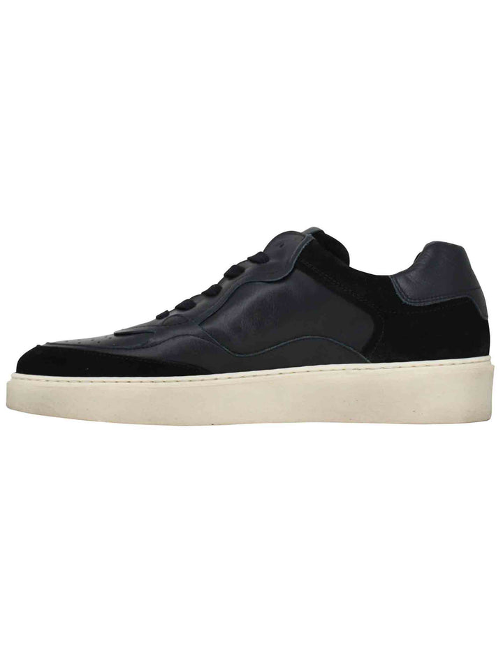 Spatarella Sneakers uomo in pelle nera Negozi Online