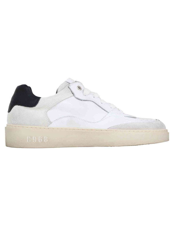 Spatarella Sneakers uomo in pelle bianca Consegna Veloce