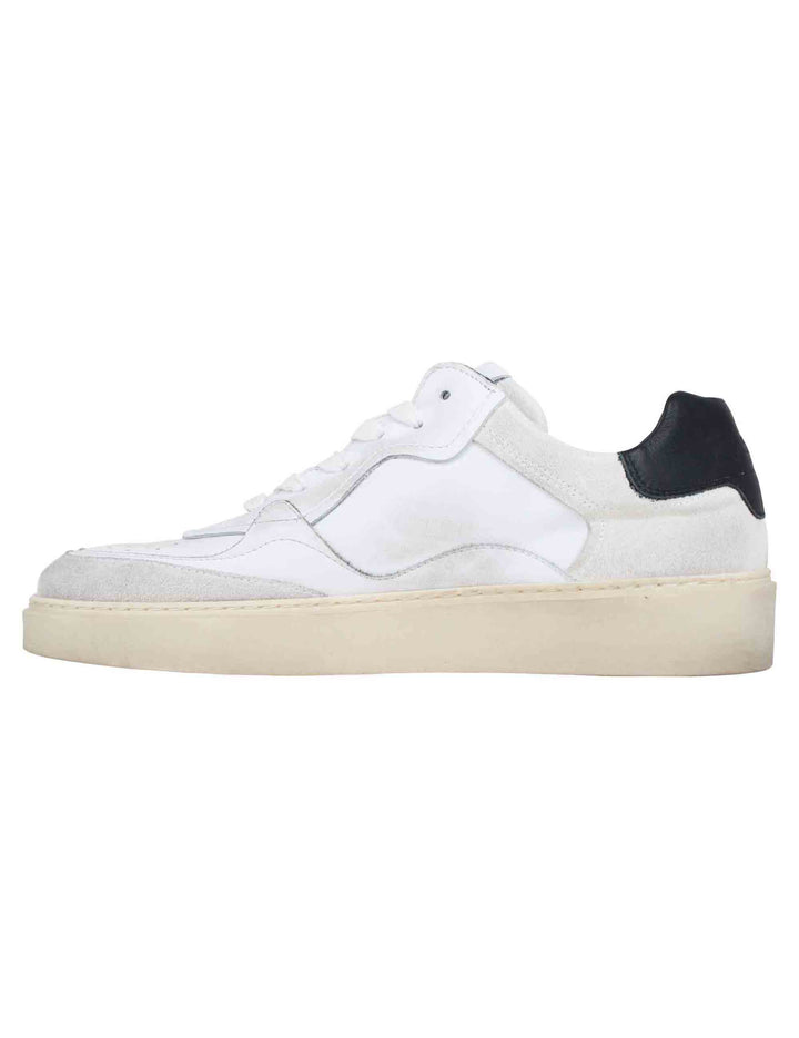 Spatarella Sneakers uomo in pelle bianca Consegna Veloce