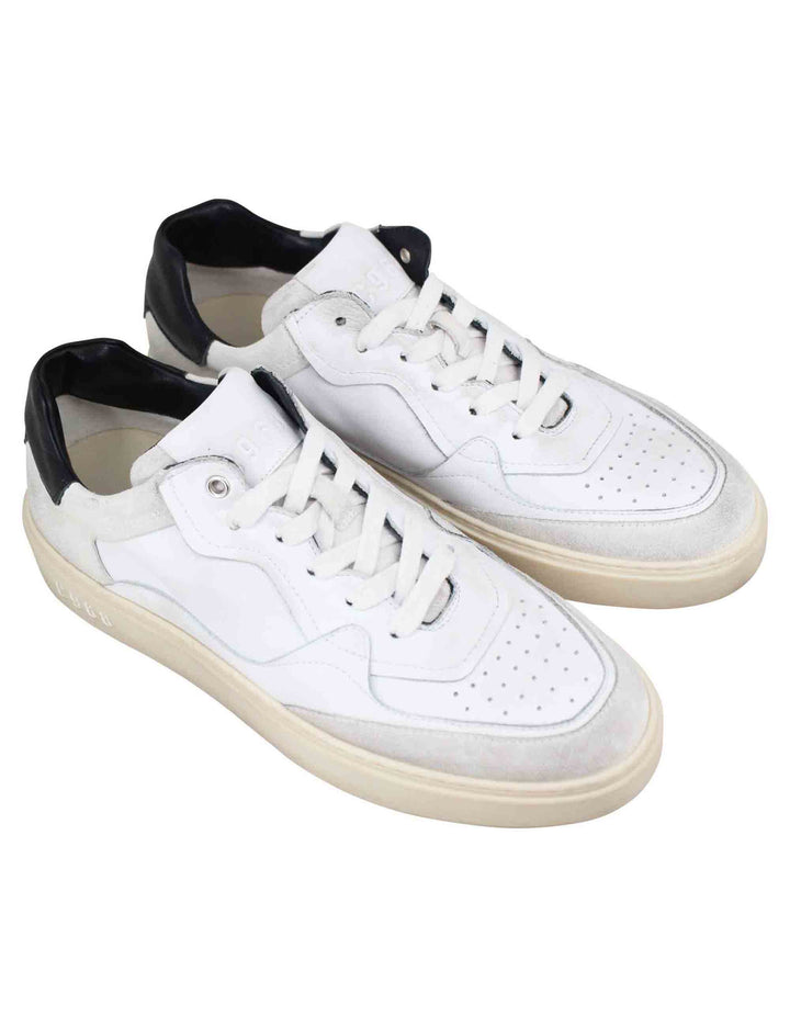 Spatarella Sneakers uomo in pelle bianca Consegna Veloce