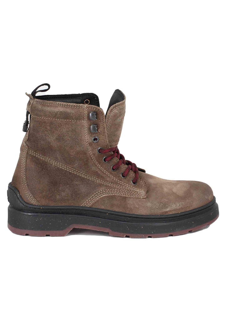 Spatarella Stivaletti anfibi uomo in camoscio vintage taupe Red Rock Boot Suede Shopping online