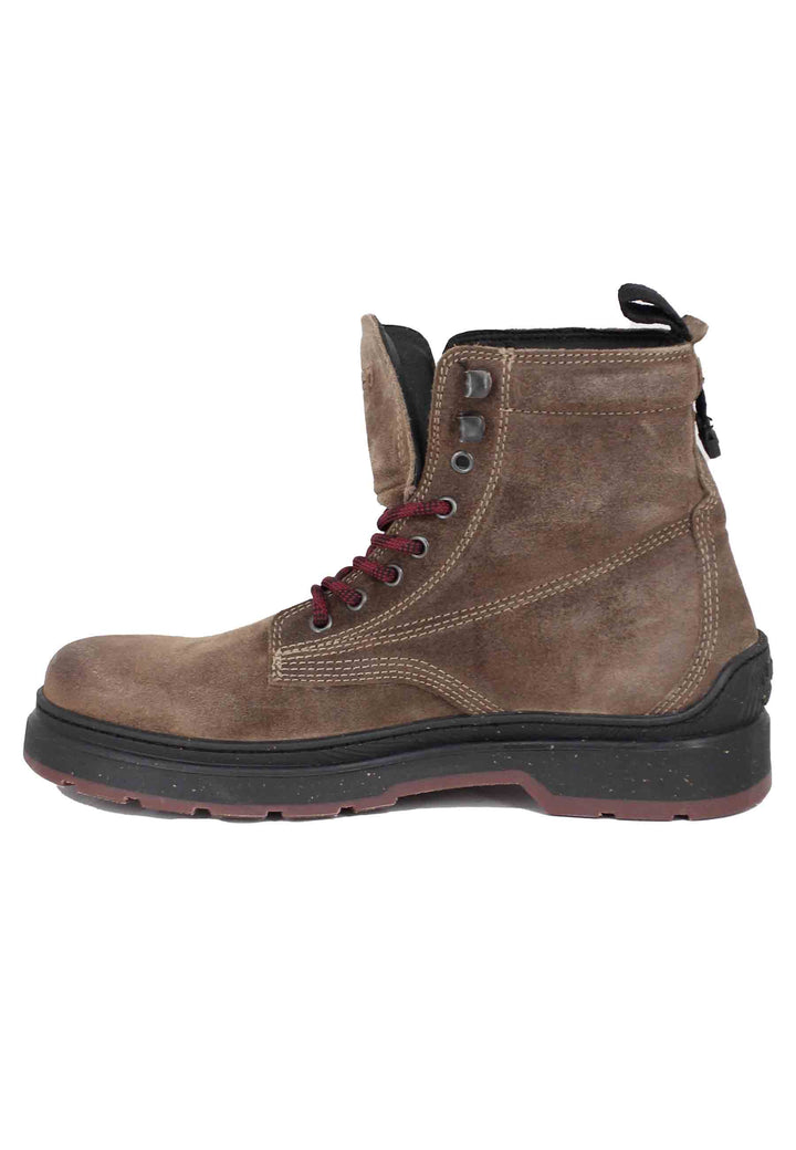 Spatarella Stivaletti anfibi uomo in camoscio vintage taupe Red Rock Boot Suede Shopping online