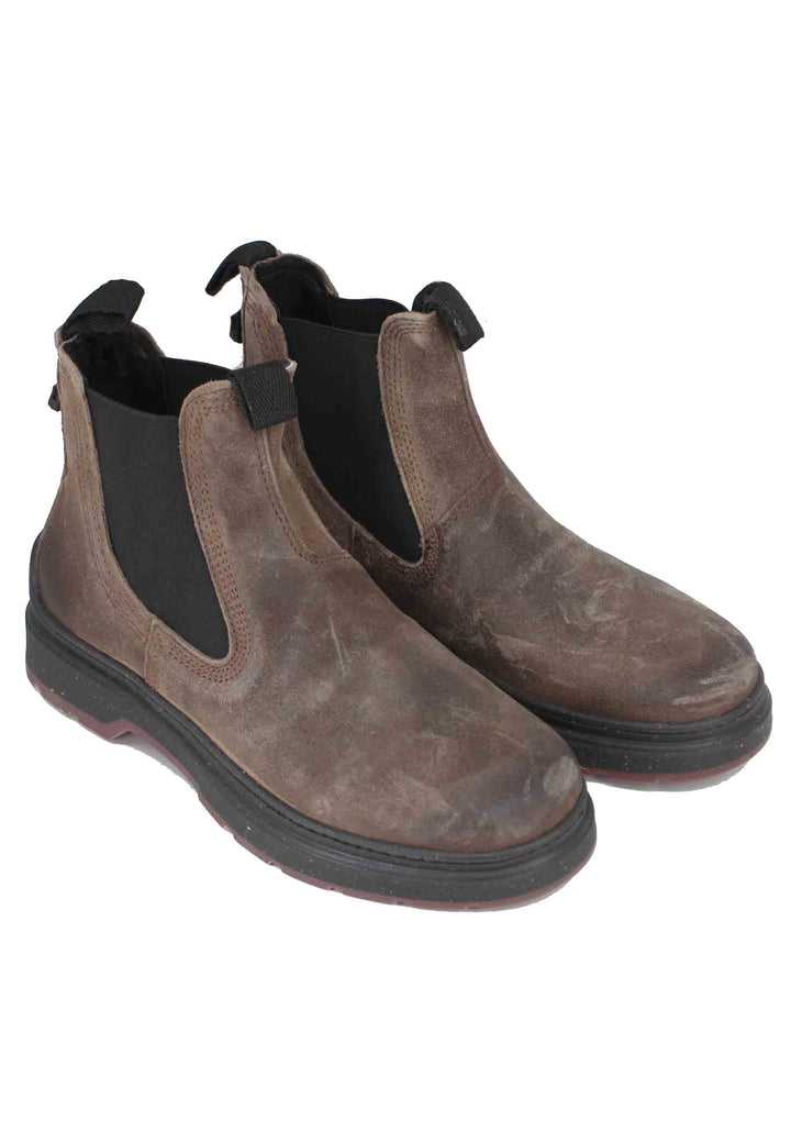 Spatarella Stivaletti chelsea boot uomo in camoscio vintage taupe Red Rock Suede Black Friday