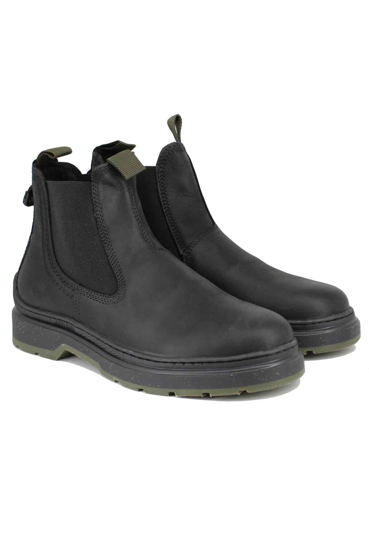 Spatarella Stivaletti chelsea boot uomo in pelle vintage nera Red Rock Cyber Monday