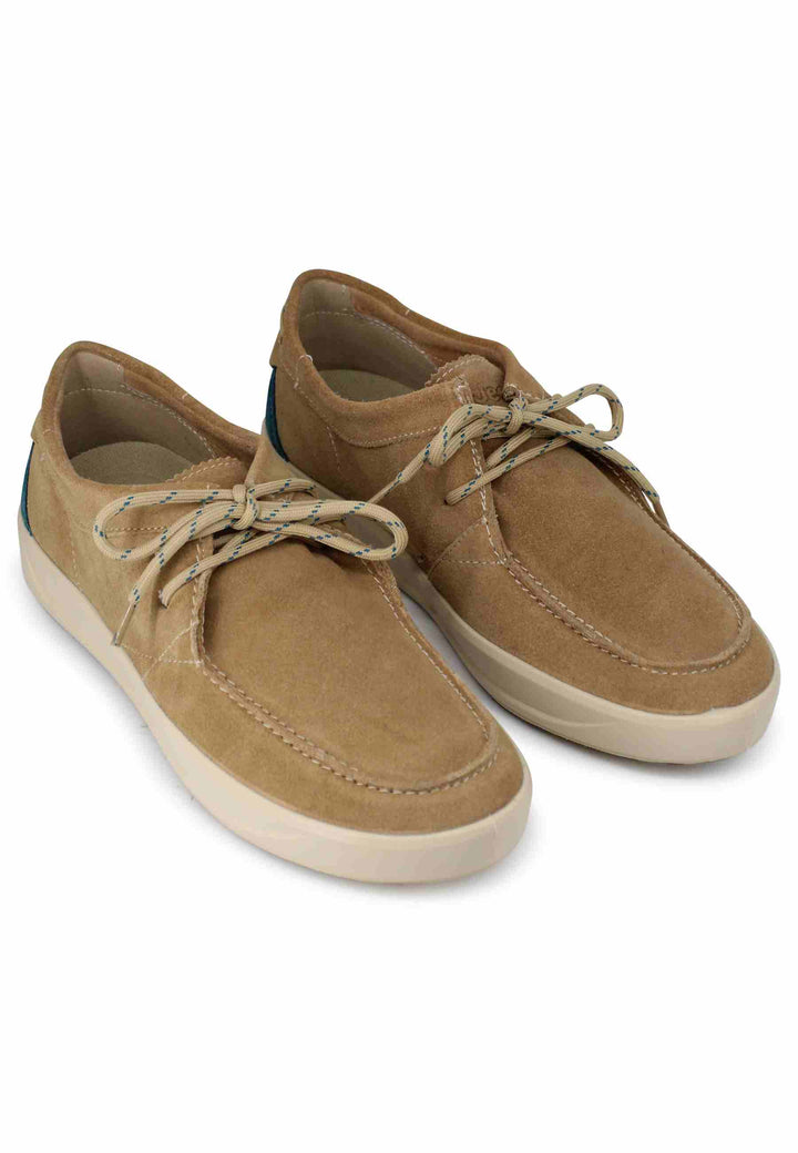 Spatarella Stringate uomo Bob Cat in camoscio beige con suola in gomma Offerta migliore