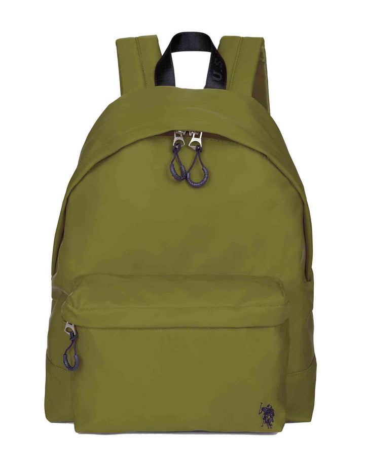 Spatarella Zaini uomo Bigfork in nylon verde Grandi sconti