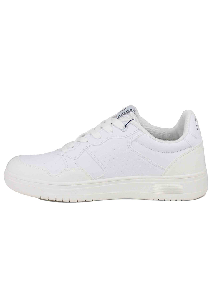 Spatarella Sneakers uomo in eco pelle vintage bianco Ritorno libero