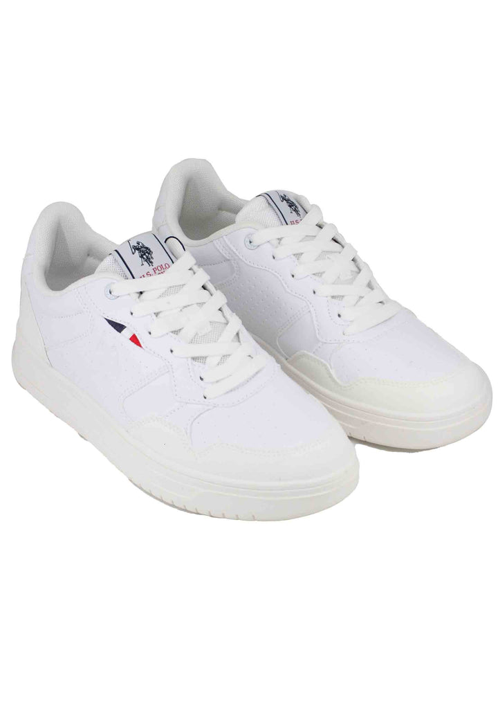 Spatarella Sneakers uomo in eco pelle vintage bianco Ritorno libero