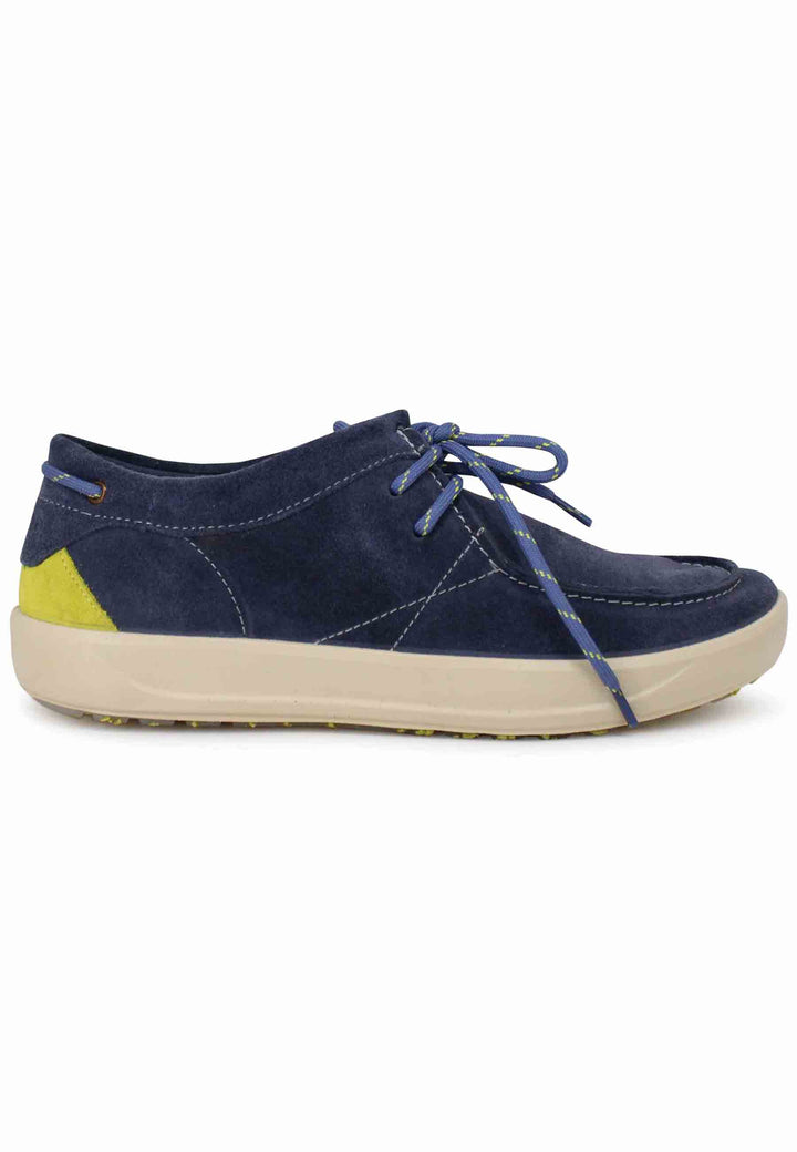 Spatarella Stringate uomo Bob Cat in camoscio blu con suola in gomma Sconti questo mese