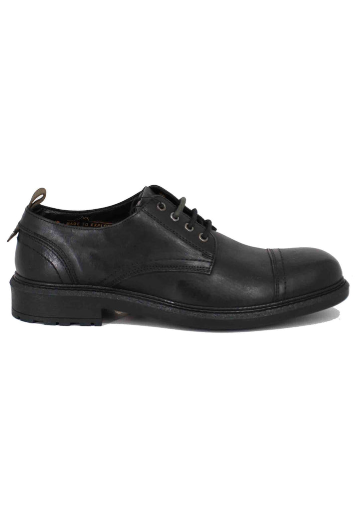 Spatarella Stringate uomo in pelle nera Maywood Italy