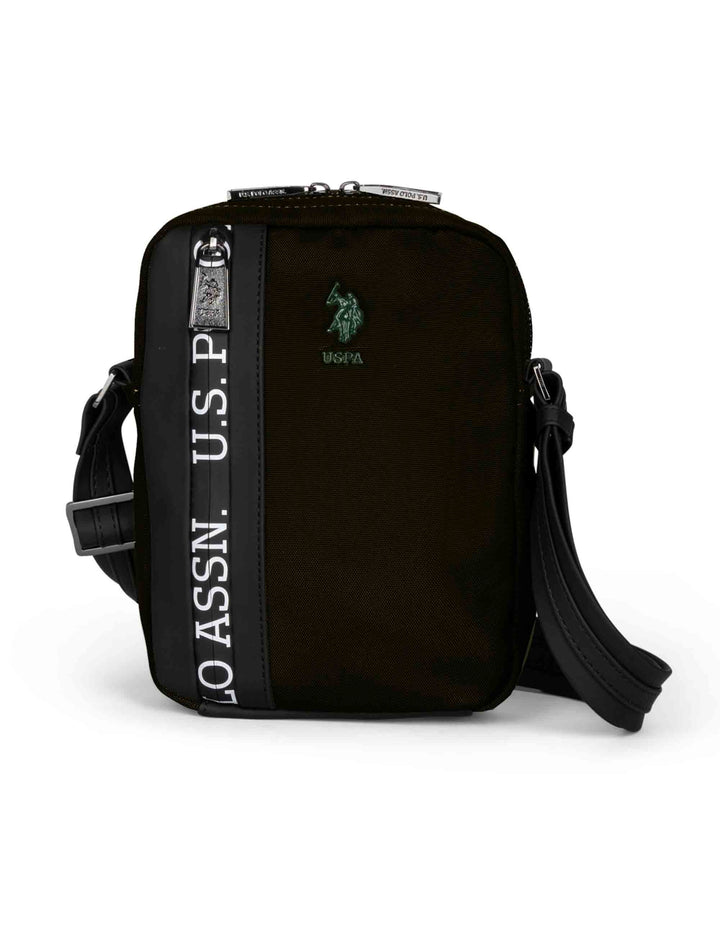 Spatarella Borselli uomo Oliver in nylon nero Sconto