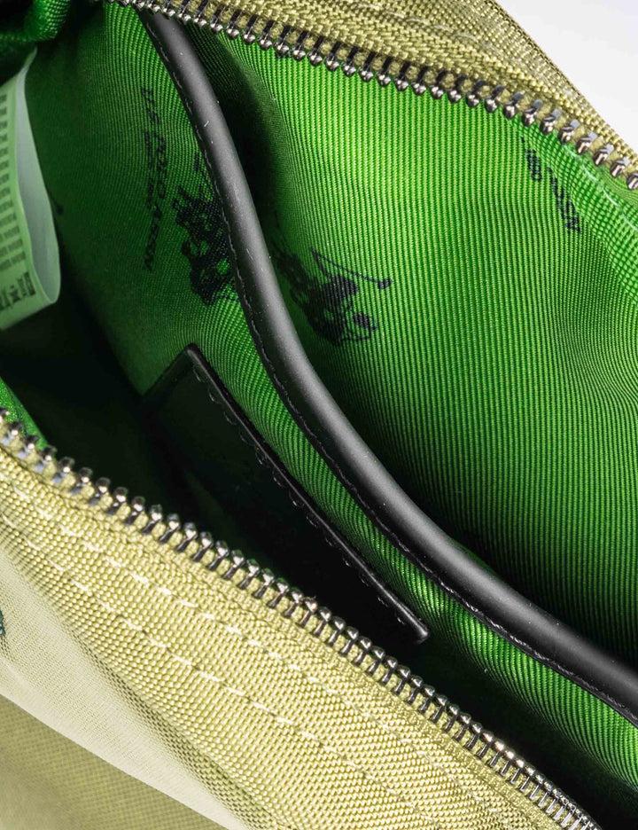 Spatarella Borselli uomo Oliver in nylon verde Offerta