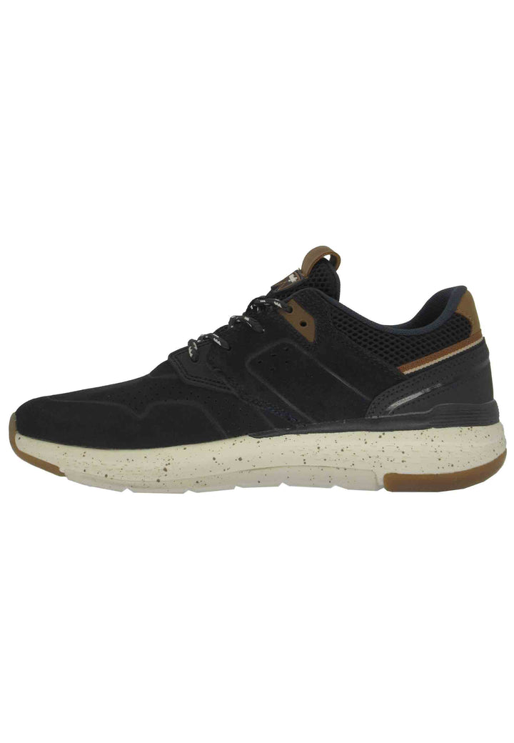 Spatarella Sneakers uomo Pioneer Suede in pelle blu con suola ultra light e memory foam Saldi