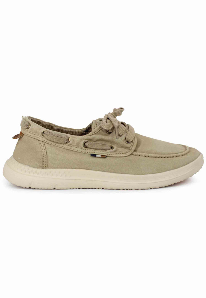 Spatarella Sneakers uomo Kona Boat in tessuto sabbia con suola in gomma ultra leggera Offerte