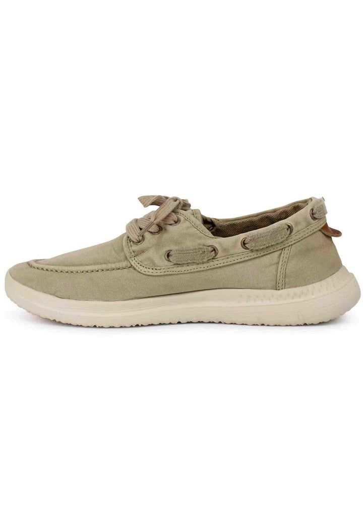 Spatarella Sneakers uomo Kona Boat in tessuto sabbia con suola in gomma ultra leggera Offerte