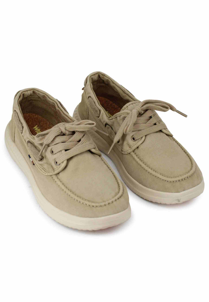 Spatarella Sneakers uomo Kona Boat in tessuto sabbia con suola in gomma ultra leggera Offerte