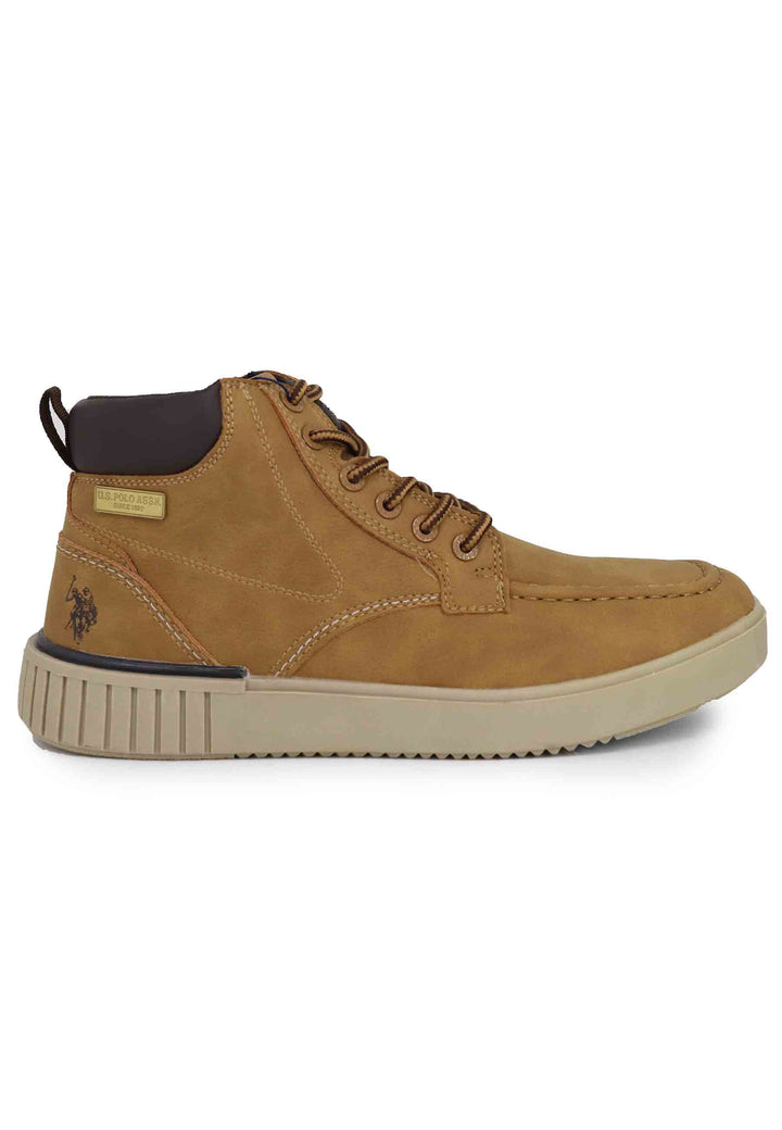 Spatarella Stivaletti stringati uomo in eco pelle cuoio In Saldo