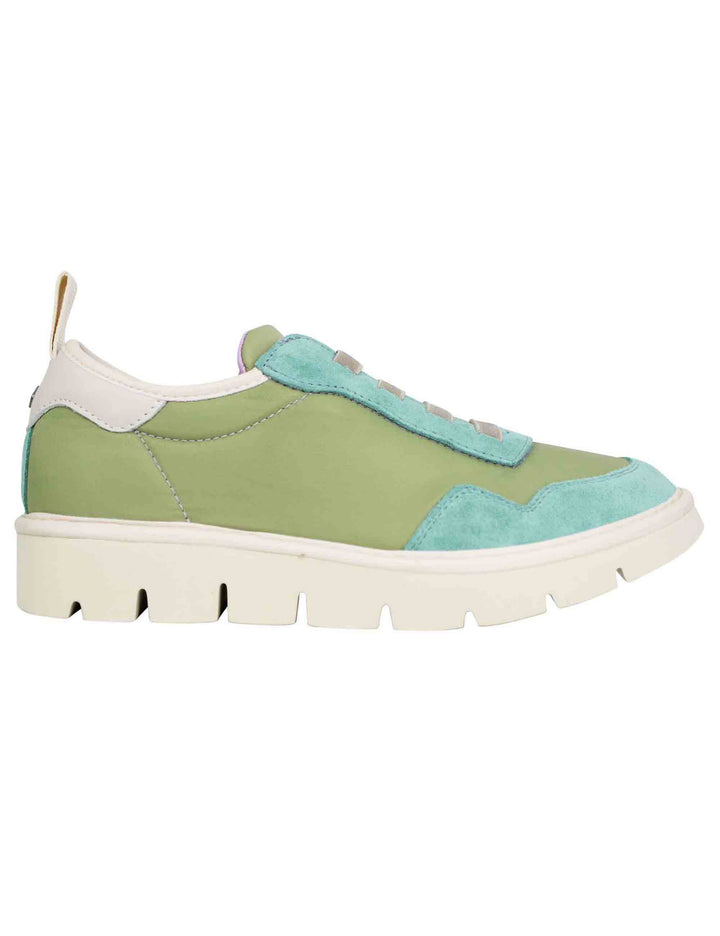 Spatarella Sneakers donna in tessuto verde Offerta Pasqua
