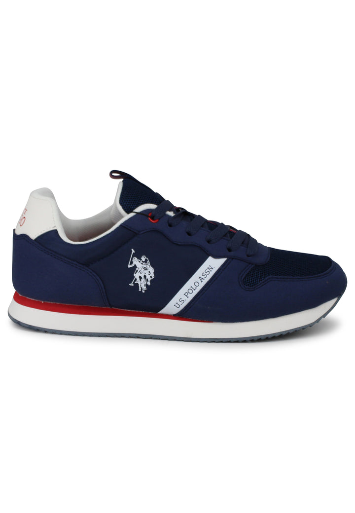 Spatarella Sneakers uomo in tessuto tecnico blu con suola running Fino al 60% di sconto