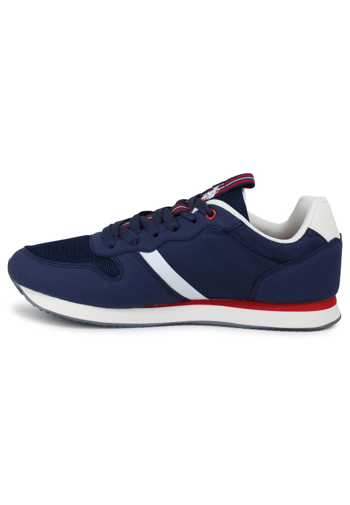 Spatarella Sneakers uomo in tessuto tecnico blu con suola running Fino al 60% di sconto