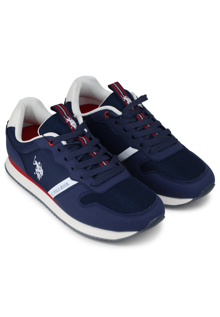 Spatarella Sneakers uomo in tessuto tecnico blu con suola running Fino al 60% di sconto