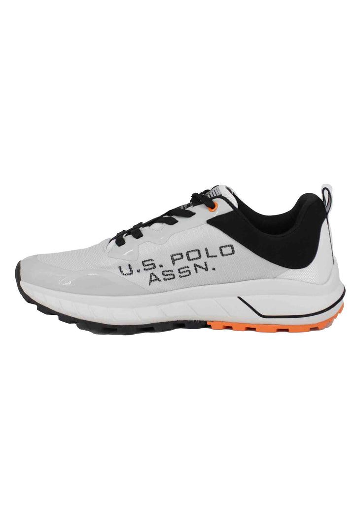Spatarella Sneakers uomo in tessuto tecnico bianco Fino al 65% di sconto