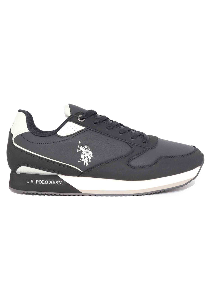 Spatarella Sneakers uomo in tessuto nero Only for today
