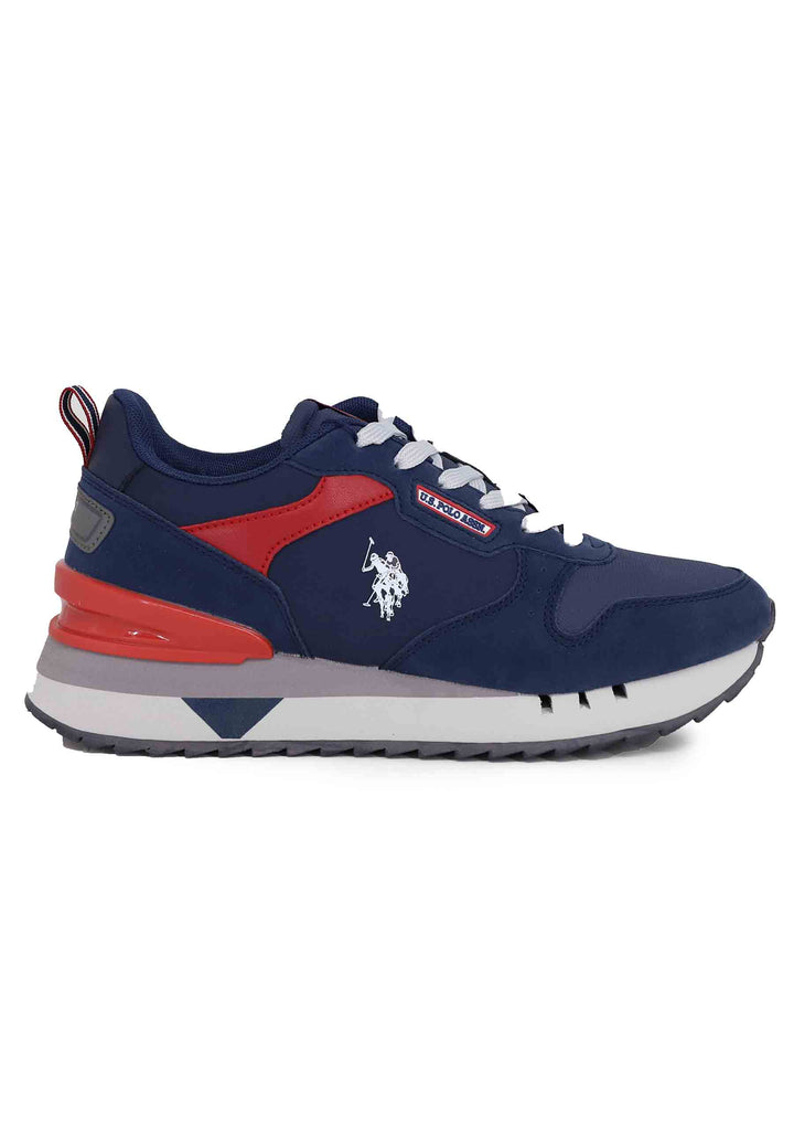 Spatarella Sneakers uomo in tessuto blu con suola alta Offerta speciale della fabbrica