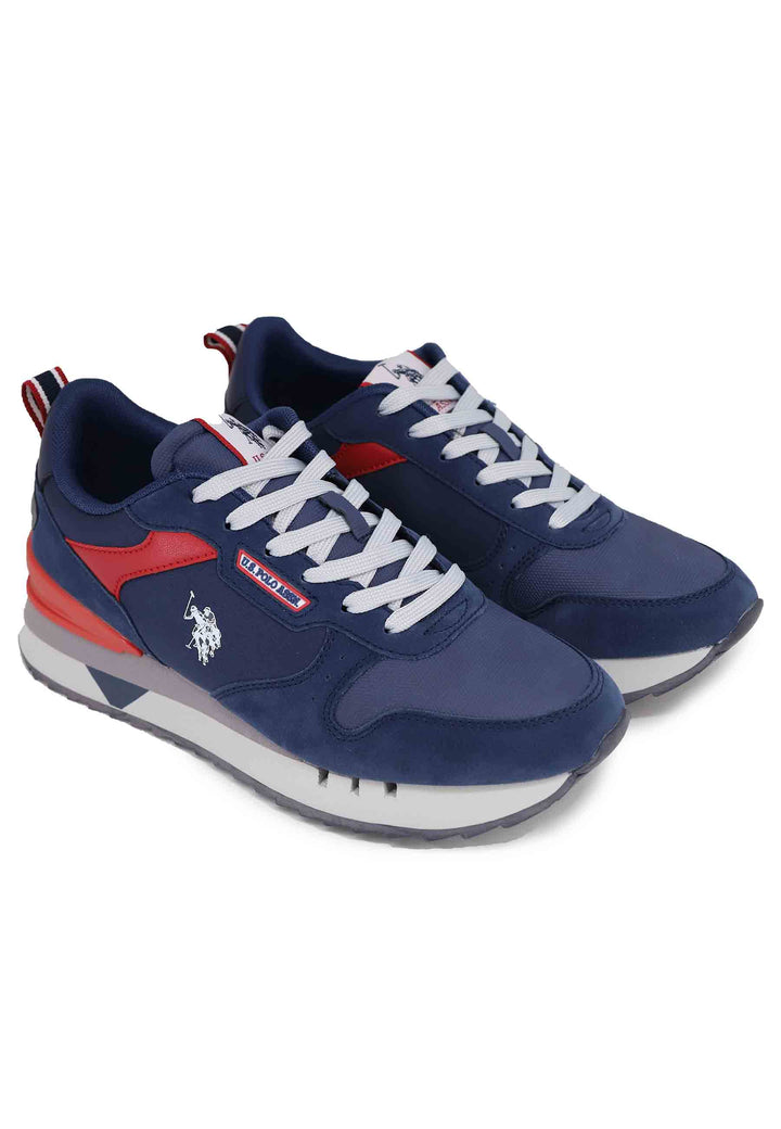 Spatarella Sneakers uomo in tessuto blu con suola alta Offerta speciale della fabbrica