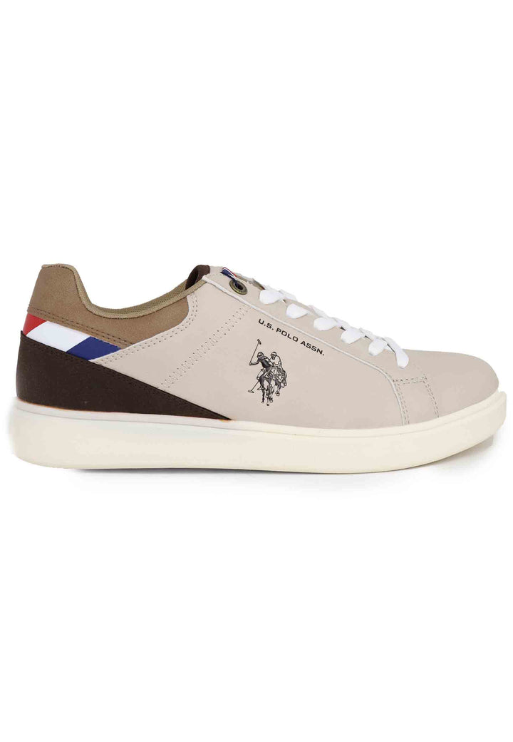 Spatarella Sneakers uomo in eco pelle taupe Solo un giorno rimasto