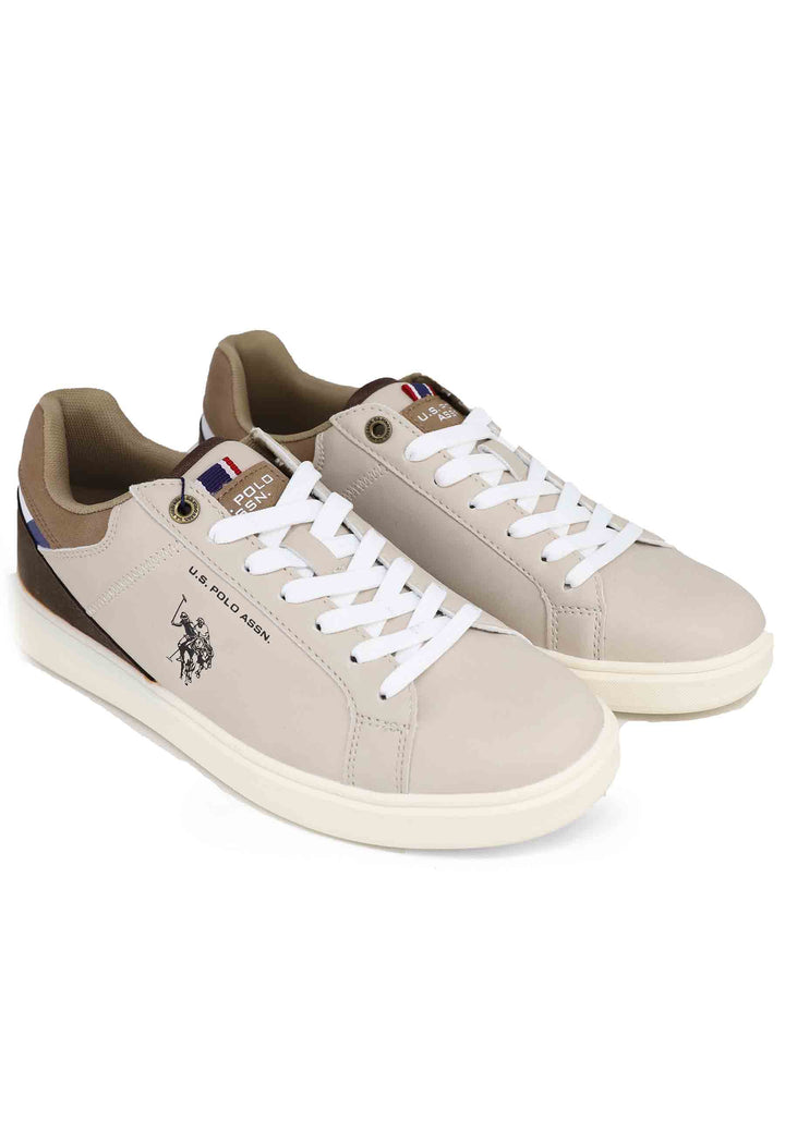 Spatarella Sneakers uomo in eco pelle taupe Solo un giorno rimasto