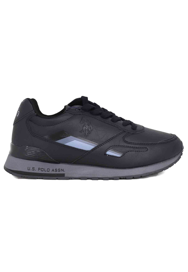 Spatarella Sneakers uomo in eco pelle nero Enormi sconti