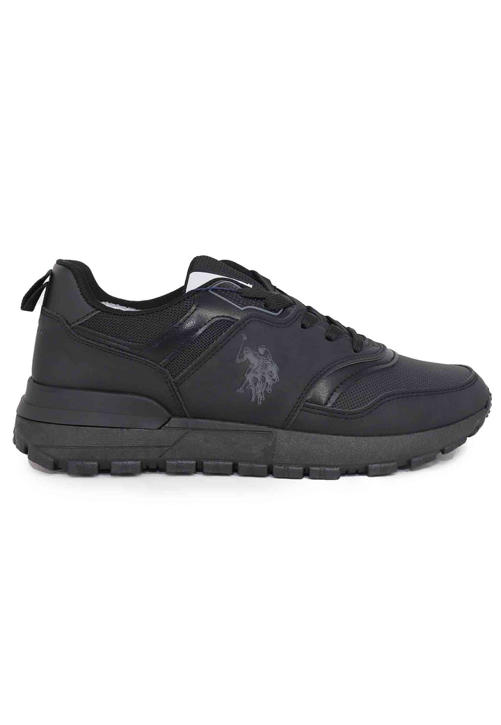 Spatarella Sneakers uomo in eco pelle nero 50% di sconto con spedizione gratuita