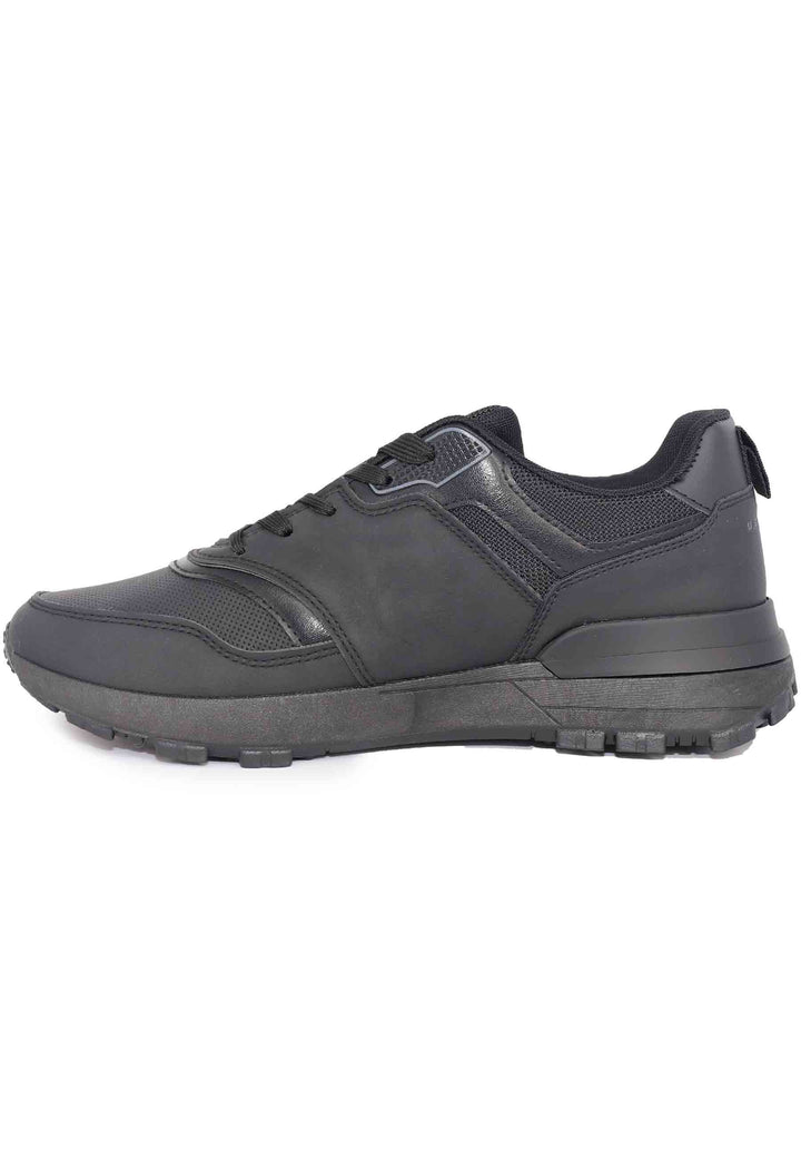 Spatarella Sneakers uomo in eco pelle nero 50% di sconto con spedizione gratuita