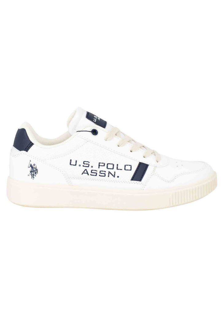 Spatarella Sneakers uomo in eco pelle e tessuto bianco Limitato a 3 giorni