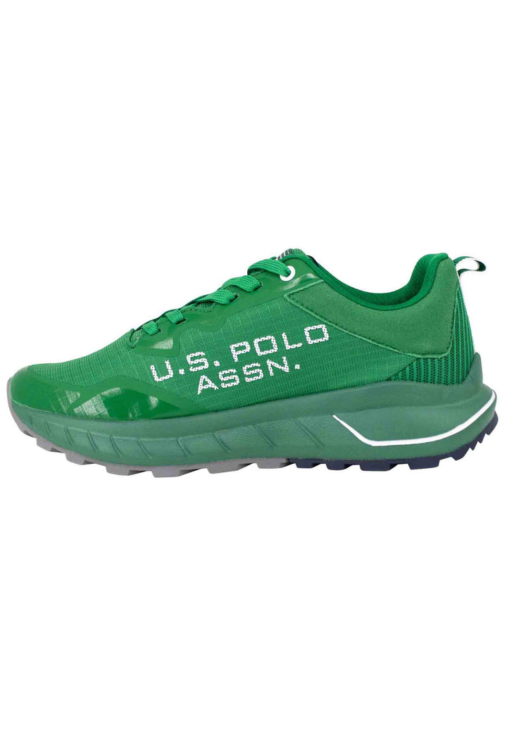 Spatarella Sneakers uomo in camoscio e tessuto verde Black Friday Prezzi