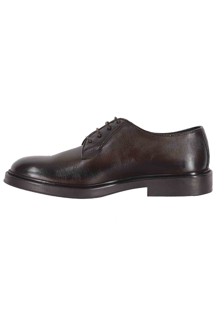 Spatarella Stringate uomo in pelle testa di moro con suola in gomma Bestseller