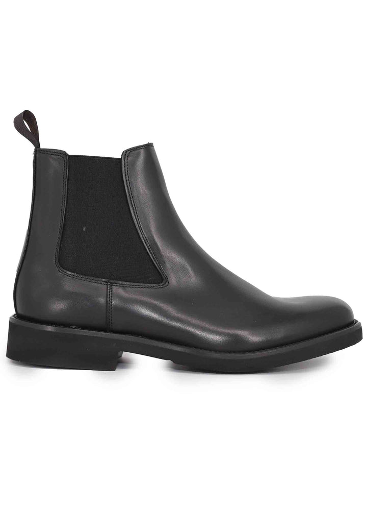 Spatarella Stivaletti chelsea boot uomo in pelle nera con suola ultra leggera Ultimo giorno