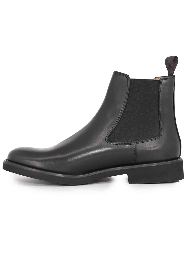 Spatarella Stivaletti chelsea boot uomo in pelle nera con suola ultra leggera Ultimo giorno