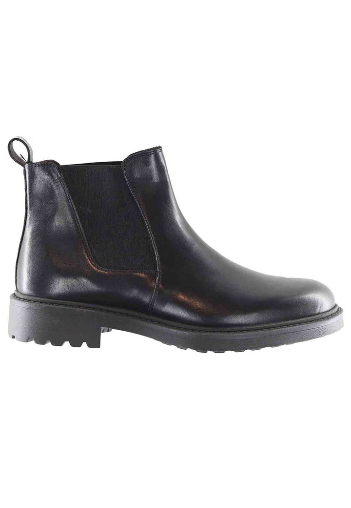 Spatarella Stivaletti chelsea boot uomo in pelle nera con suola carrarmato Promozione temporanea