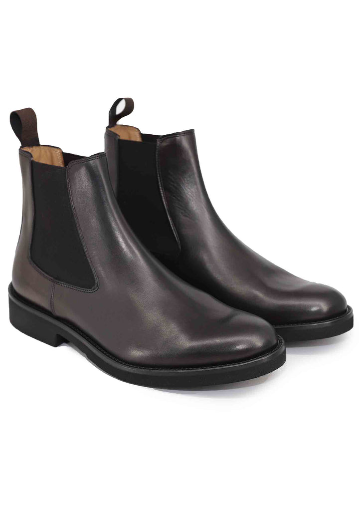 Spatarella Stivaletti chelsea boot uomo in pelle marrone con suola ultra leggera Fino al 50% di sconto