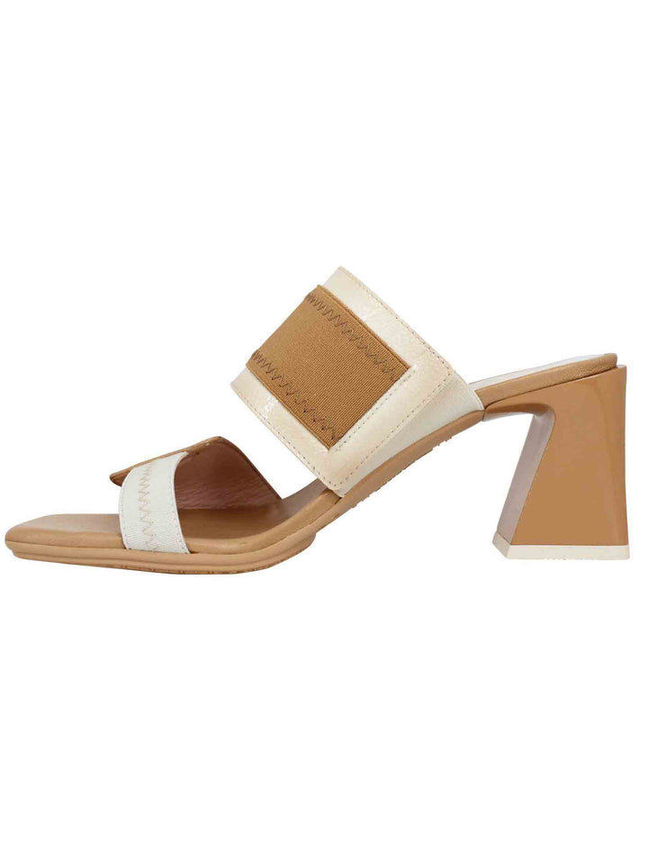 Spatarella Sandali donna in pelle cuoio a doppia fascia con fibbia laterale Black Friday Prezzi