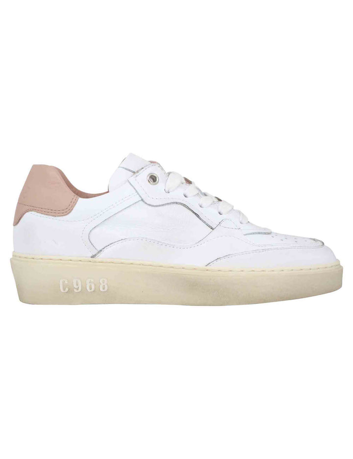 Spatarella Sneakers donna in pelle bianca In vendita