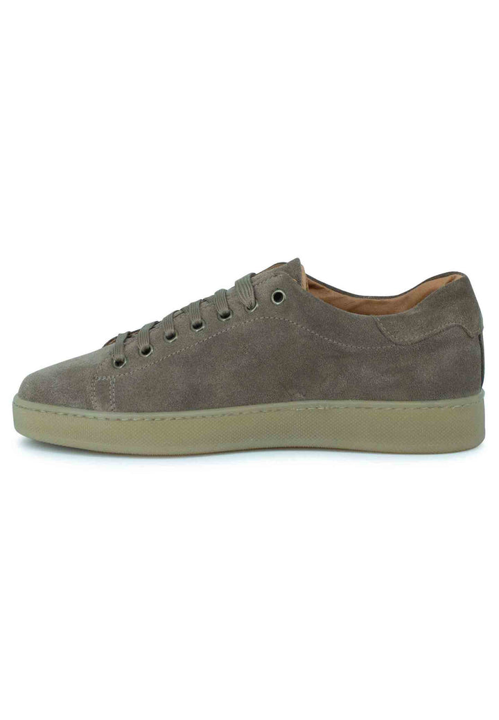 Spatarella Sneakers uomo in camoscio tortora con fondo gomma Promozione Limitata