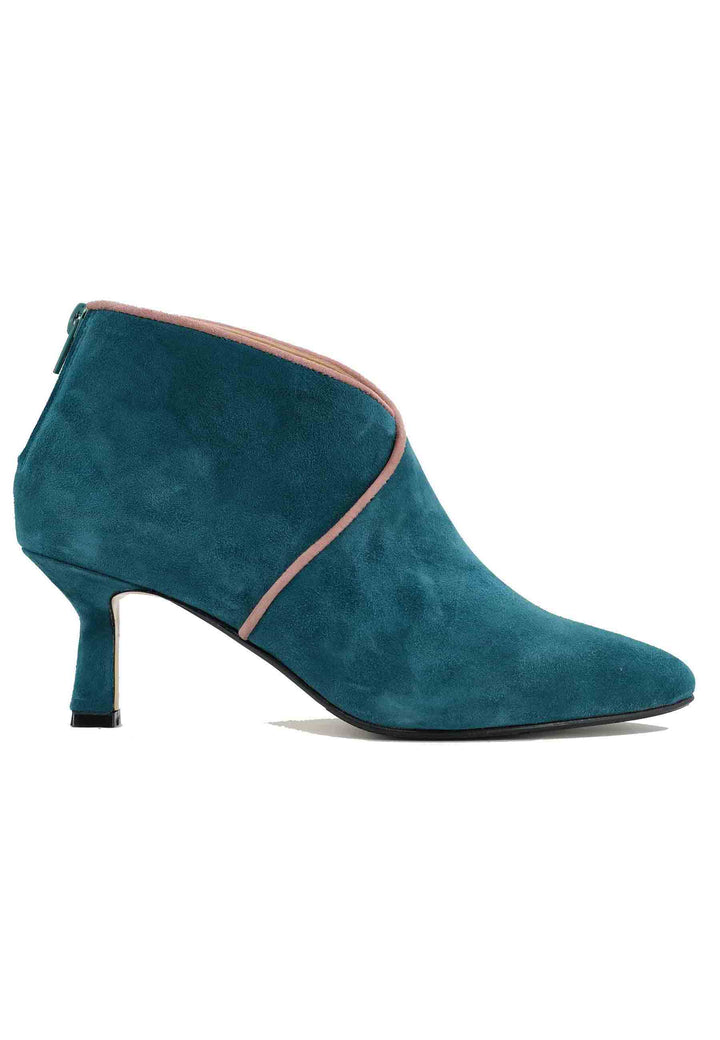 Spatarella Stivaletti TR1662/RT in camoscio blu oceano con zip posteriore Saldi