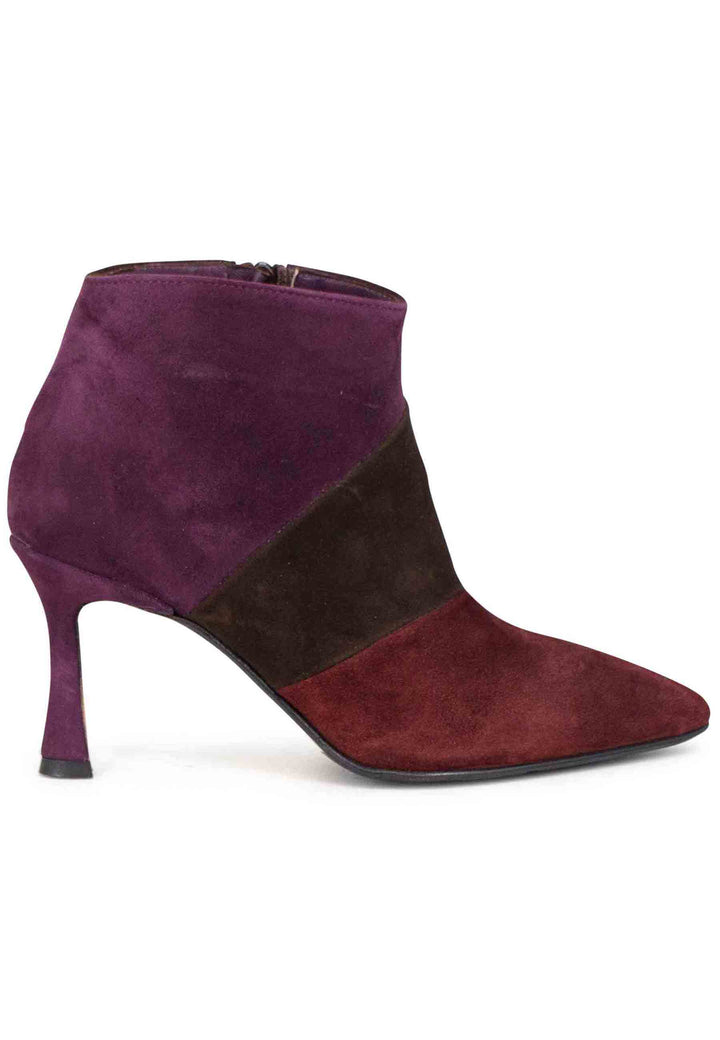 Spatarella Stivaletti donna in camoscio marrone con tacco alto Hotsell