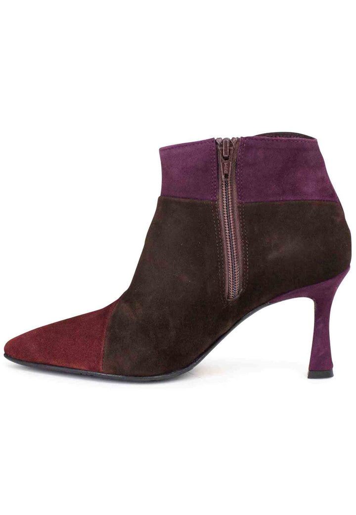 Spatarella Stivaletti donna in camoscio marrone con tacco alto Hotsell